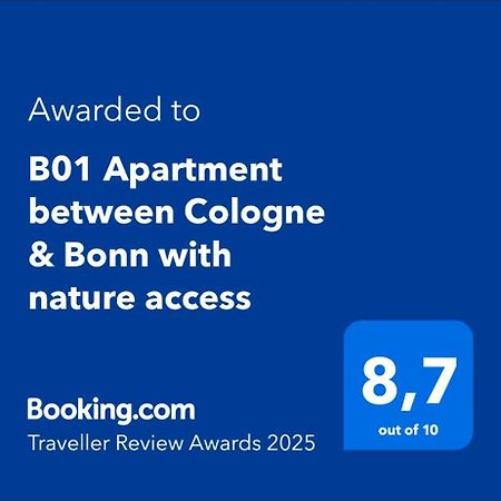 B01 Apartment Between Cologne & Bonn With Nature Access Troisdorf Extérieur photo